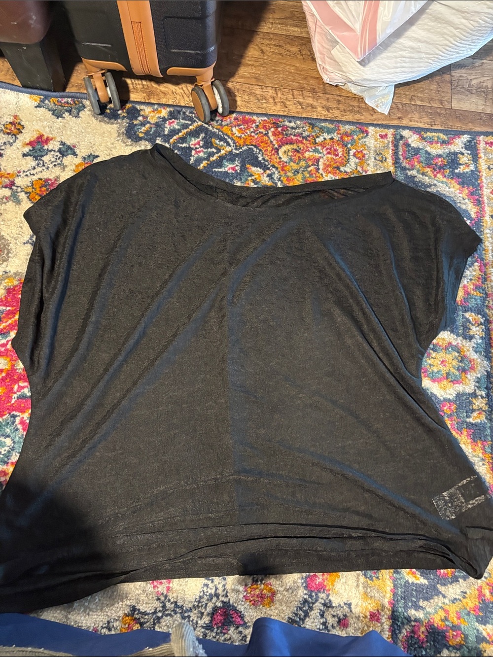 Women's Black Off Shoulder Lightweight Top
